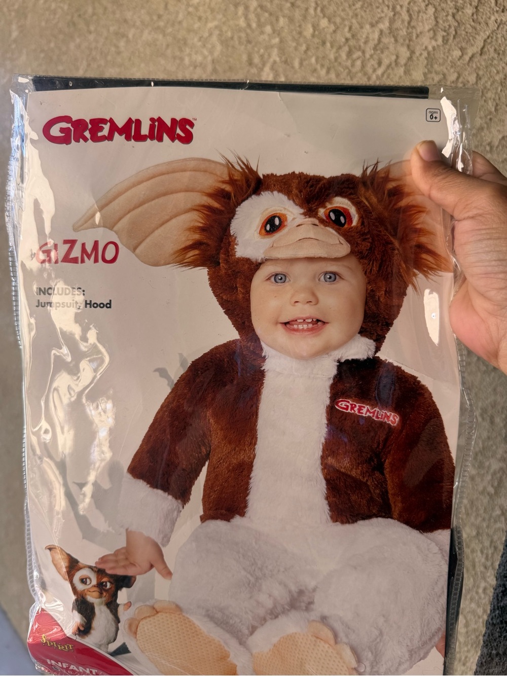Spirit Gremlins Gizmo Costume - Brown, White